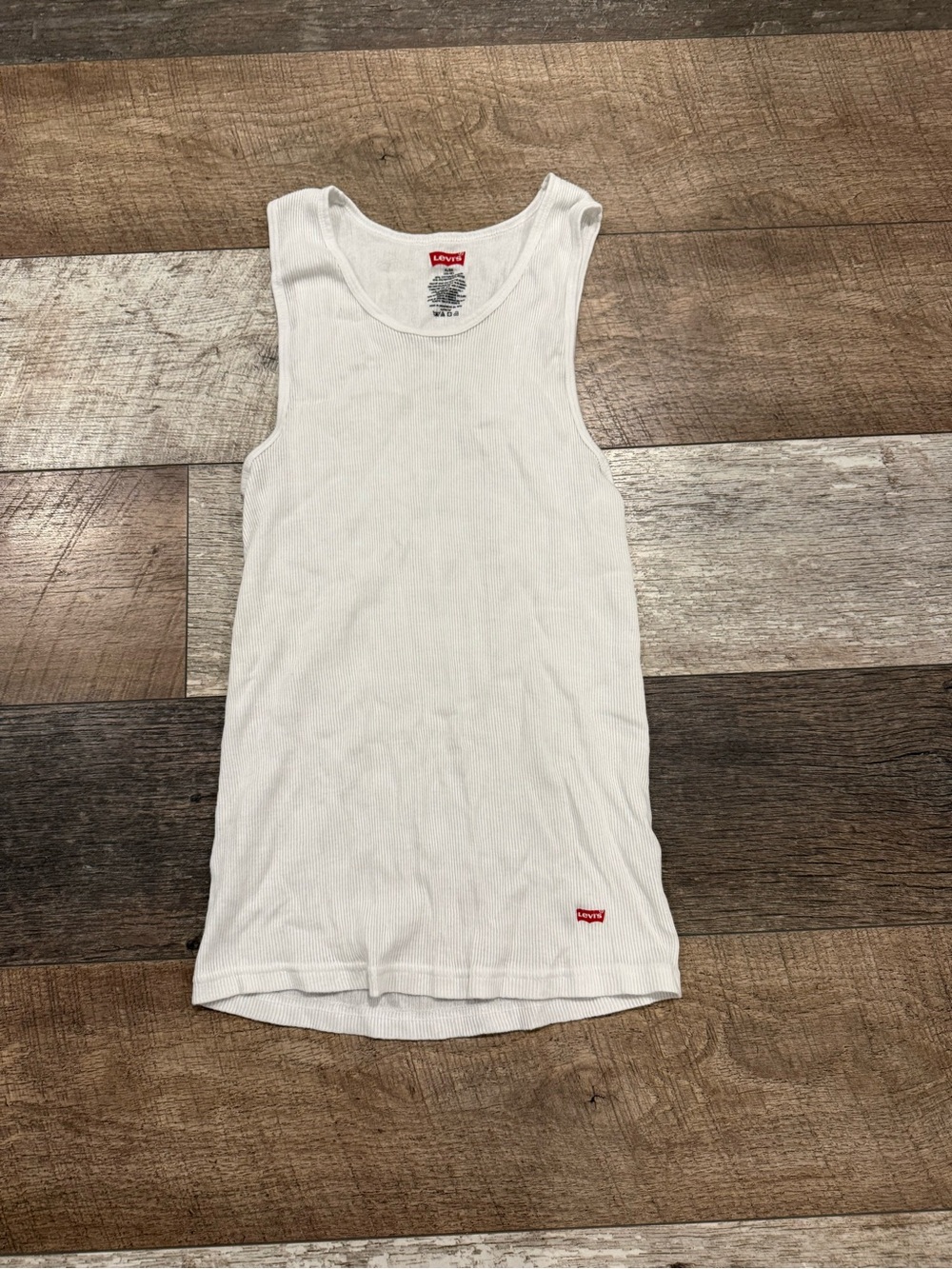 Levi's White Ribbed Tank